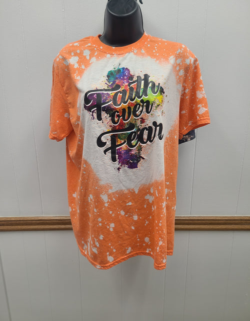 Load image into Gallery viewer, Faith One Fear Bleached Tee
